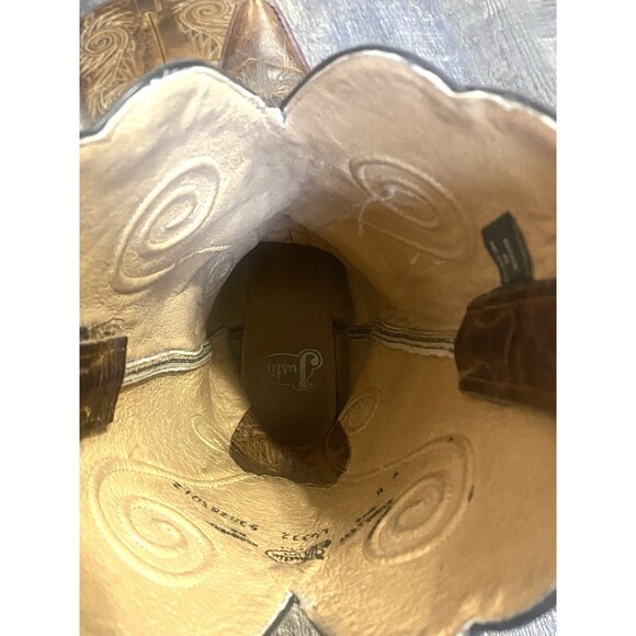 Justin L4332 Tan Damiana Leather Snip Toe Cowboy Boots Women’s 9B Western - Picture 6 of 15